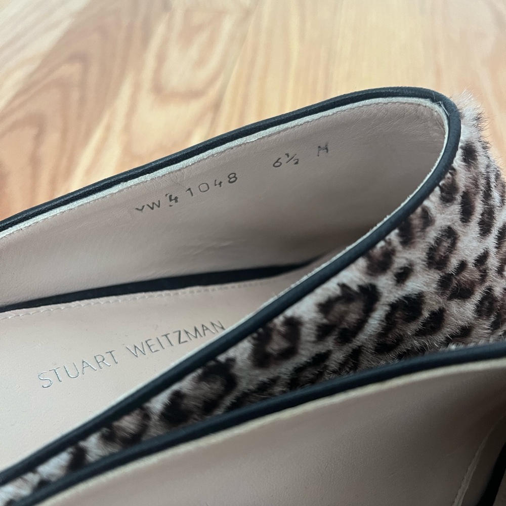 Stuart Weitzman Real Fur Cheetah Print Mira Mules - image 3